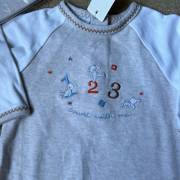 NWT Crème de la Crème Pima Cotton Bear Layette Set 3-6 Months - Picture 3 of 7